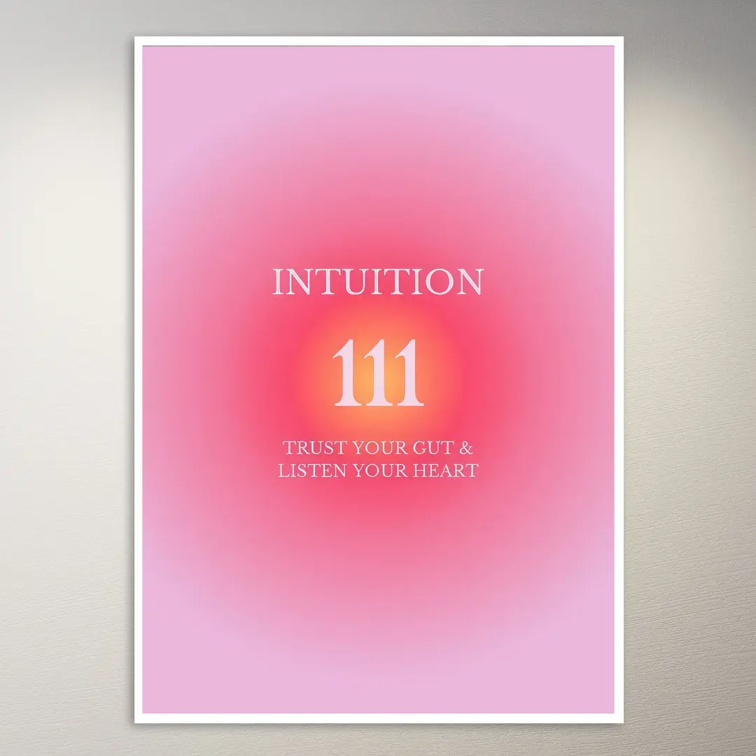 Intuition Trust Your Gut & Heart Poster