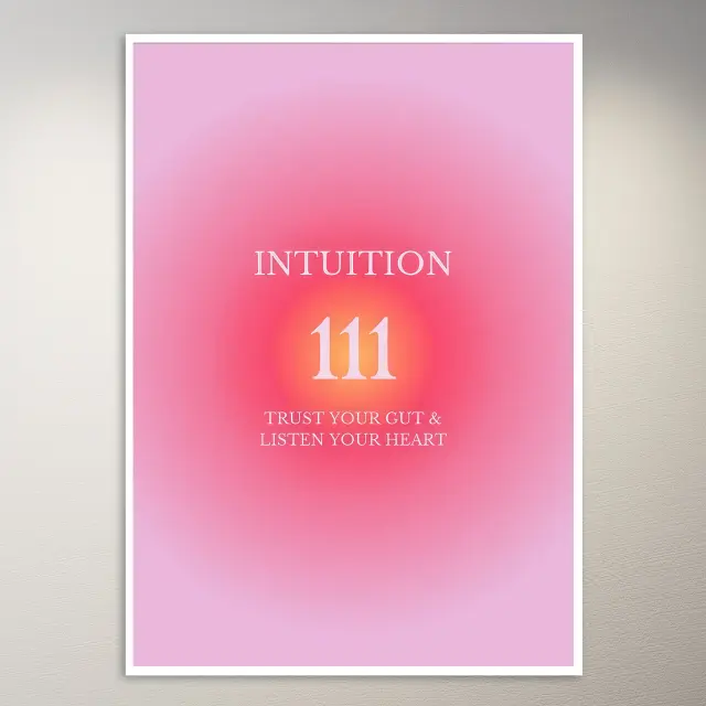 Intuition Trust Your Gut & Heart Poster