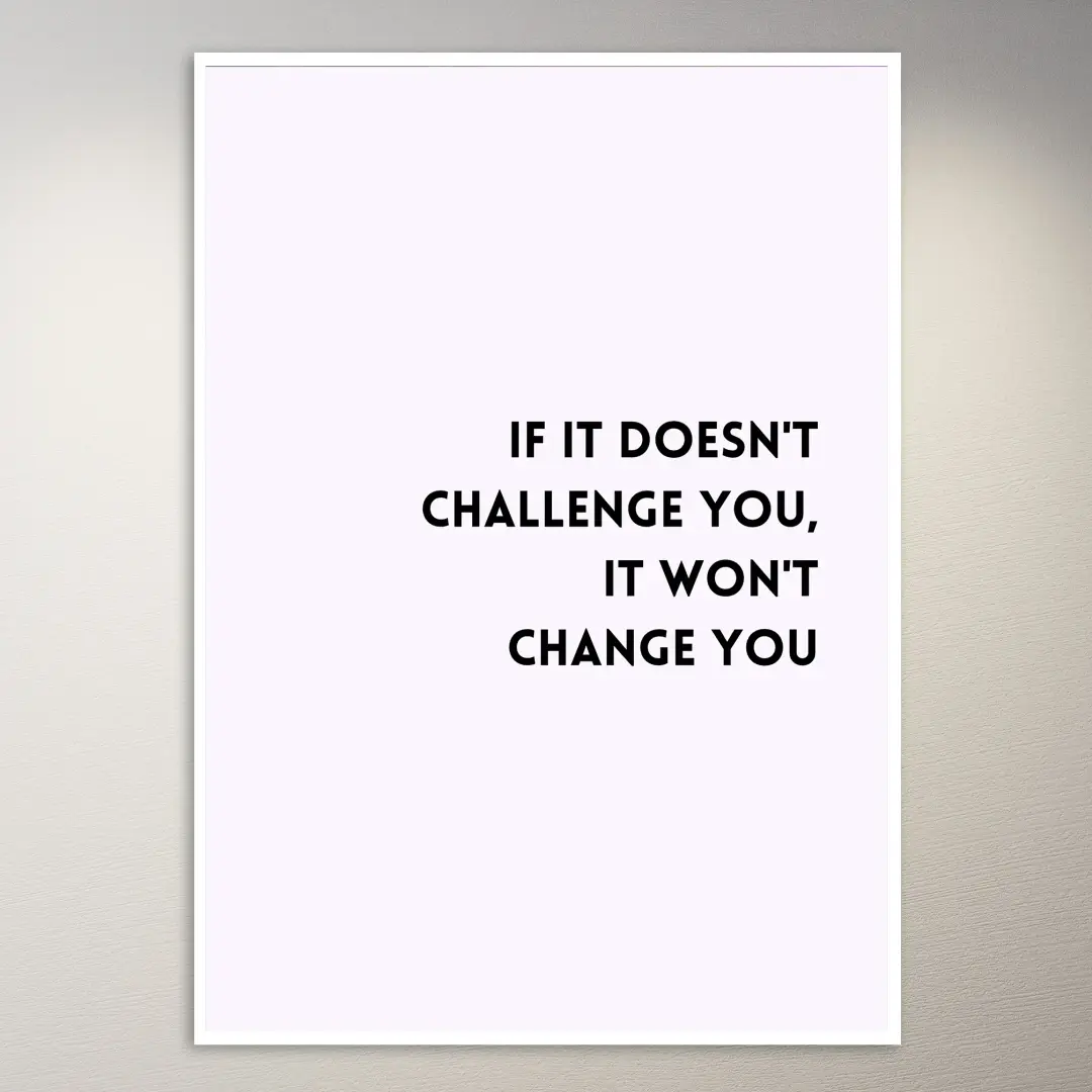 Motivational Quote Wall Poster