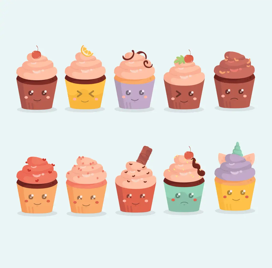 Kawaii-Cupcake-Sticker
