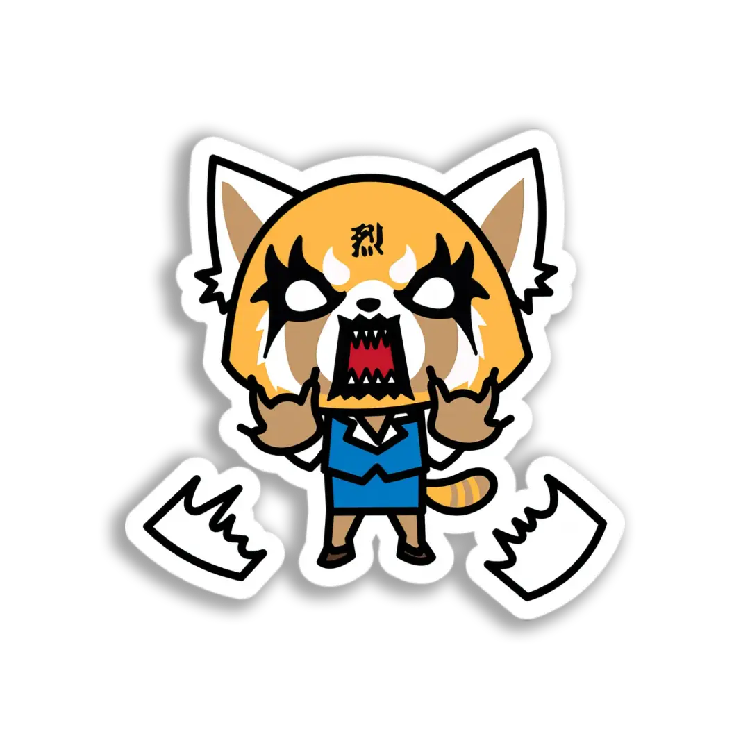 Angry Red Panda Sticker