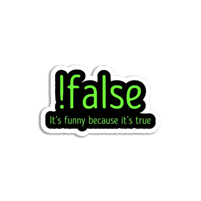 Lustiger falscher Code Sticker