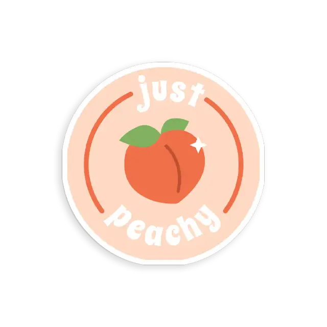 Einfach pfirsichig Sticker
