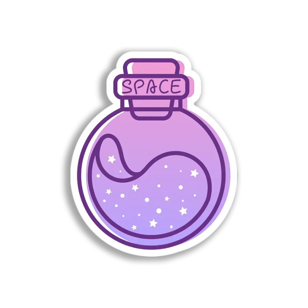 Space Potion Bottle Sticker