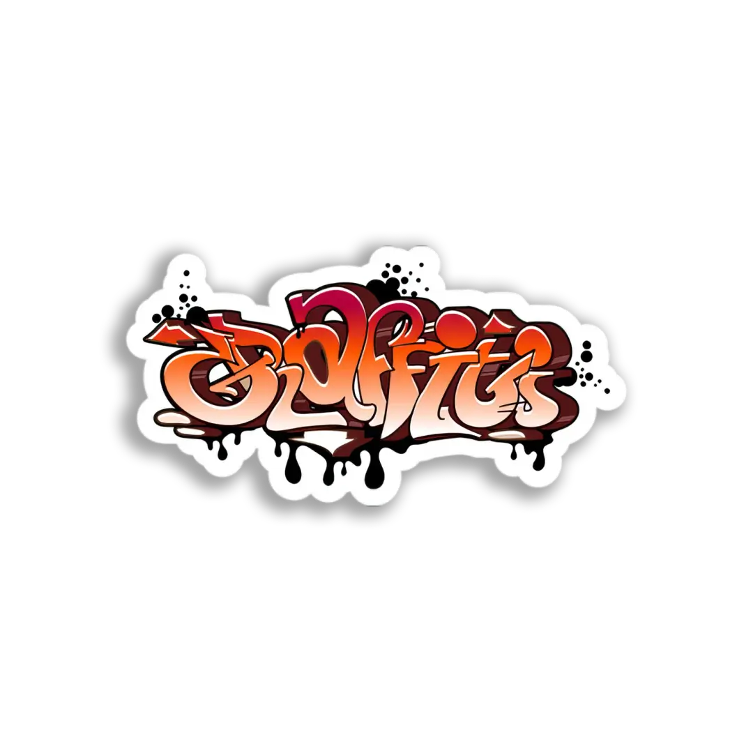 Graffiti Style Text Sticker
