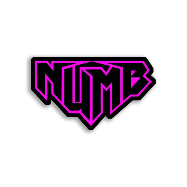 Numb in Hot Pink Sticker