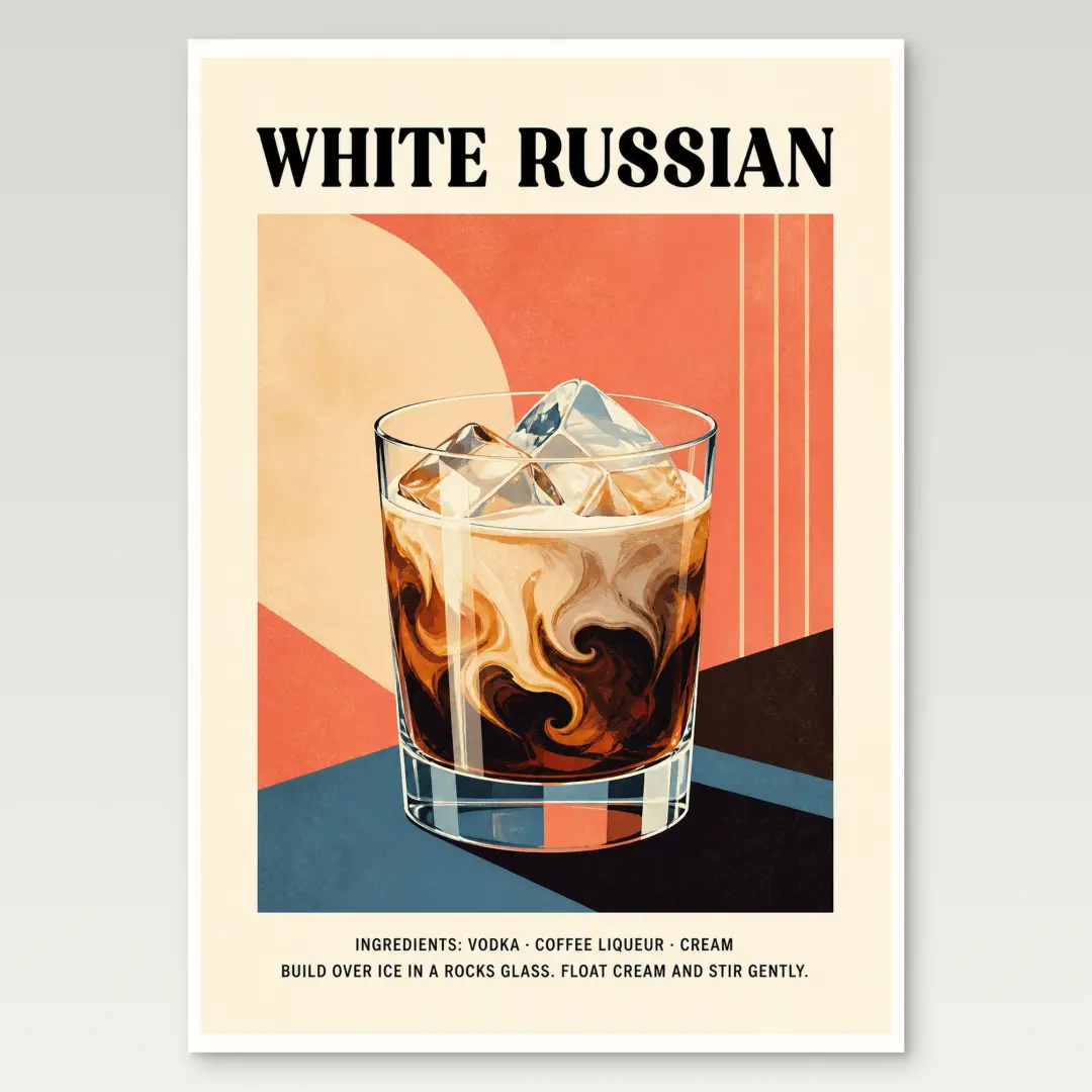 White Russian Poster