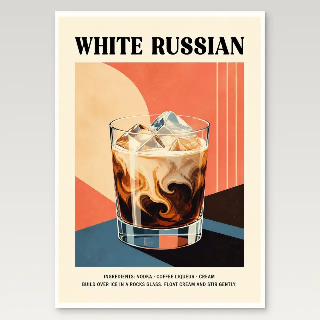 ملصق فني White Russian