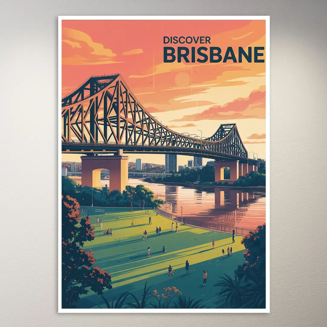 Brisbane Reiseposter
