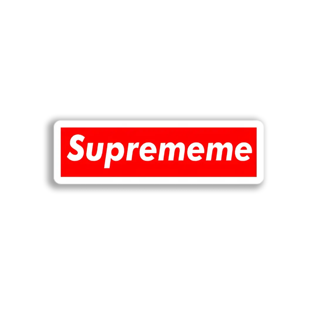 Supremememe Box Logo Sticker