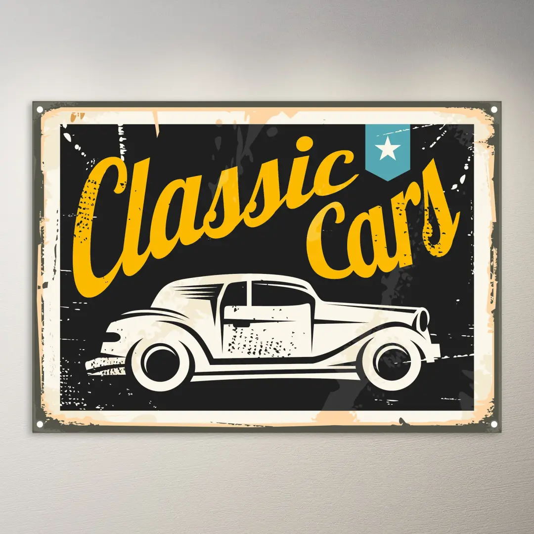 Póster vintage | Póster de coches clásicos