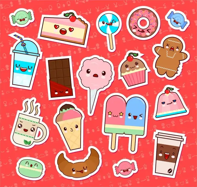 Kawaii Stickers Set