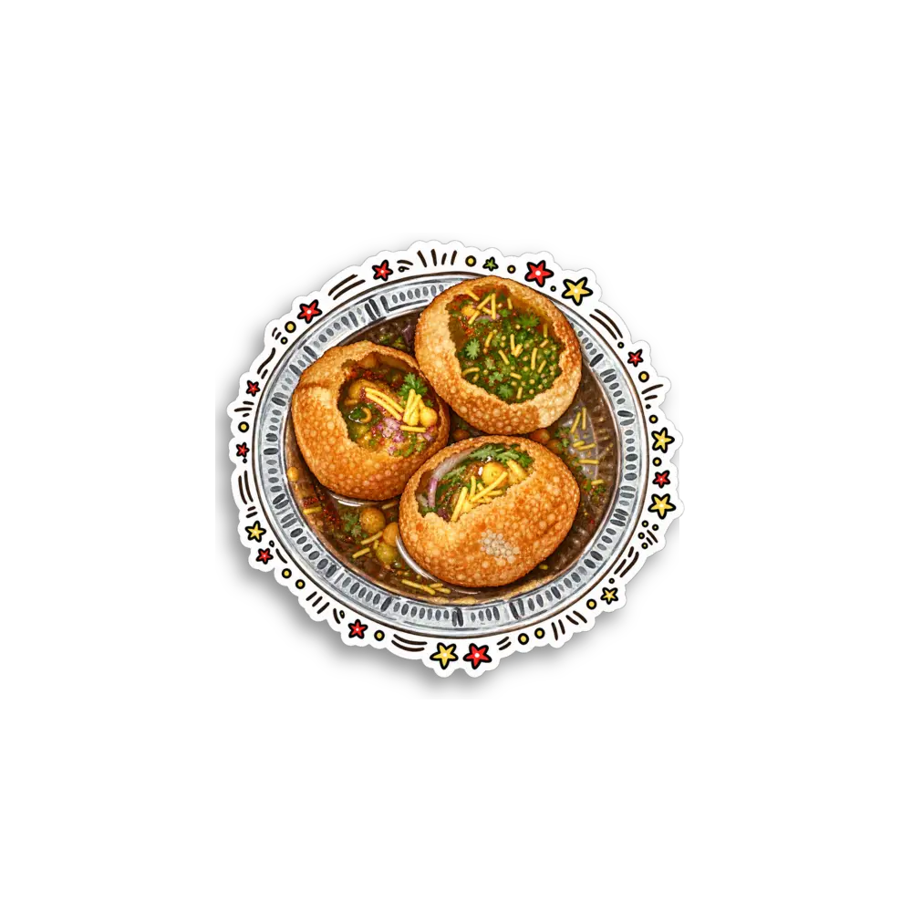 Pani-Puri-Teller Sticker