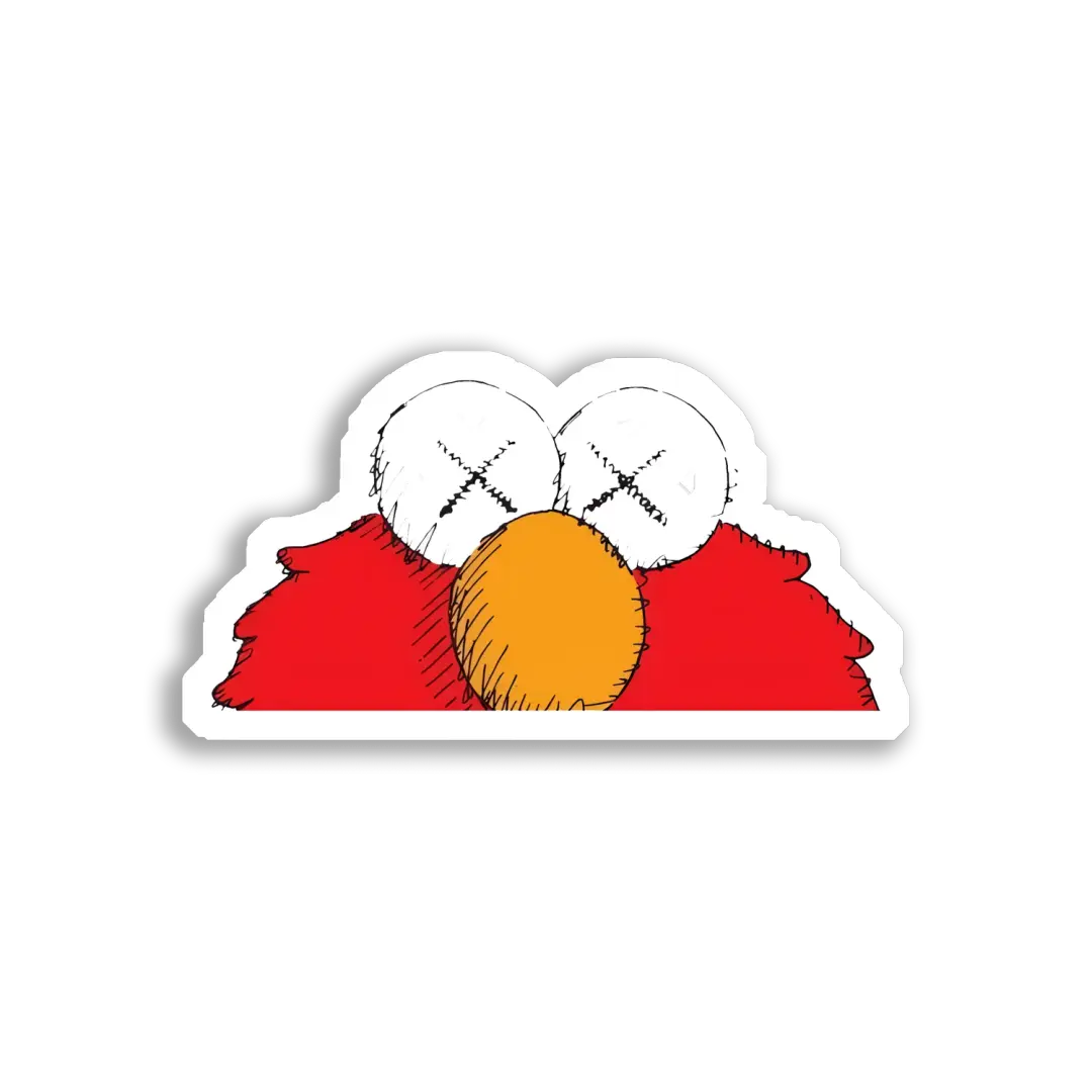Elmo X Eyes Close Up Sticker