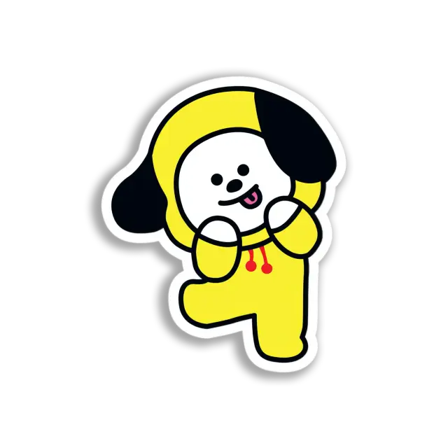 Entzückendes BT21 Hundekostüm Sticker