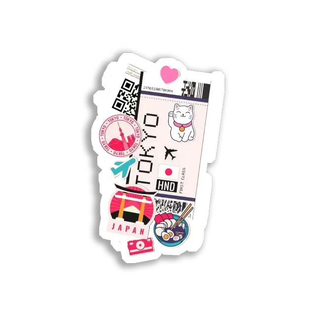 Erste-Klasse-Reise nach Tokio, Japan Sticker