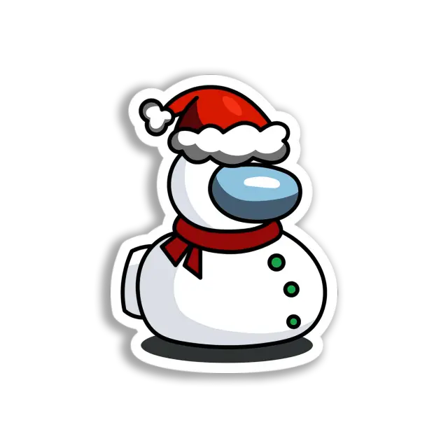 Among Us Snowman Sticker