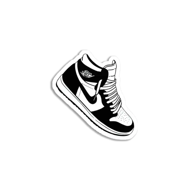 Schwarze Schuhe Sticker