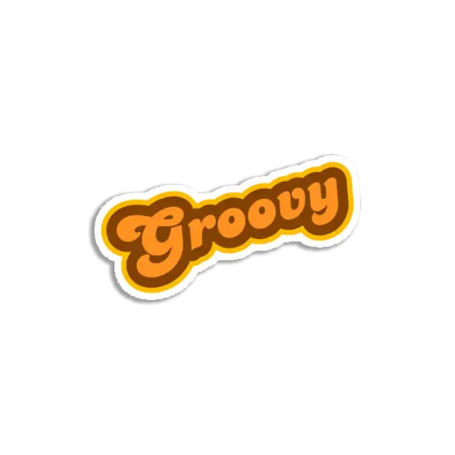 Groovy Sticker