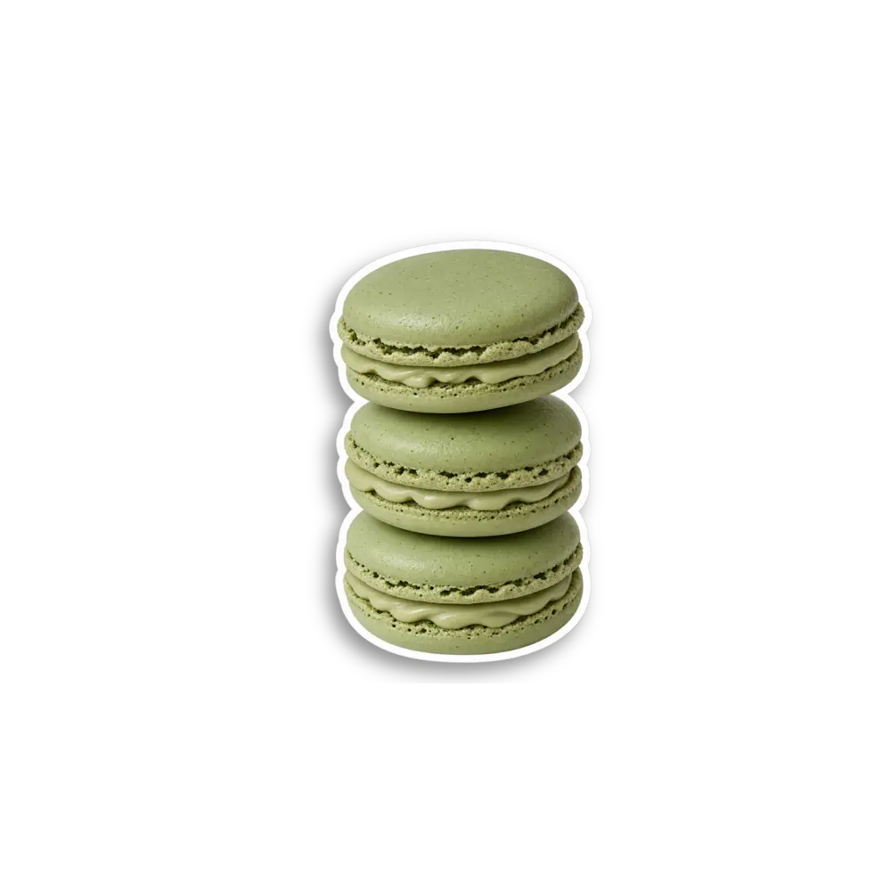 Matcha Macarons Sticker