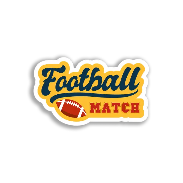 Fußballspiel-Grafik-Sticker