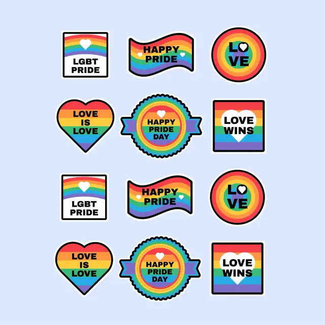 Pride-Day-Regenbogen-Sticker