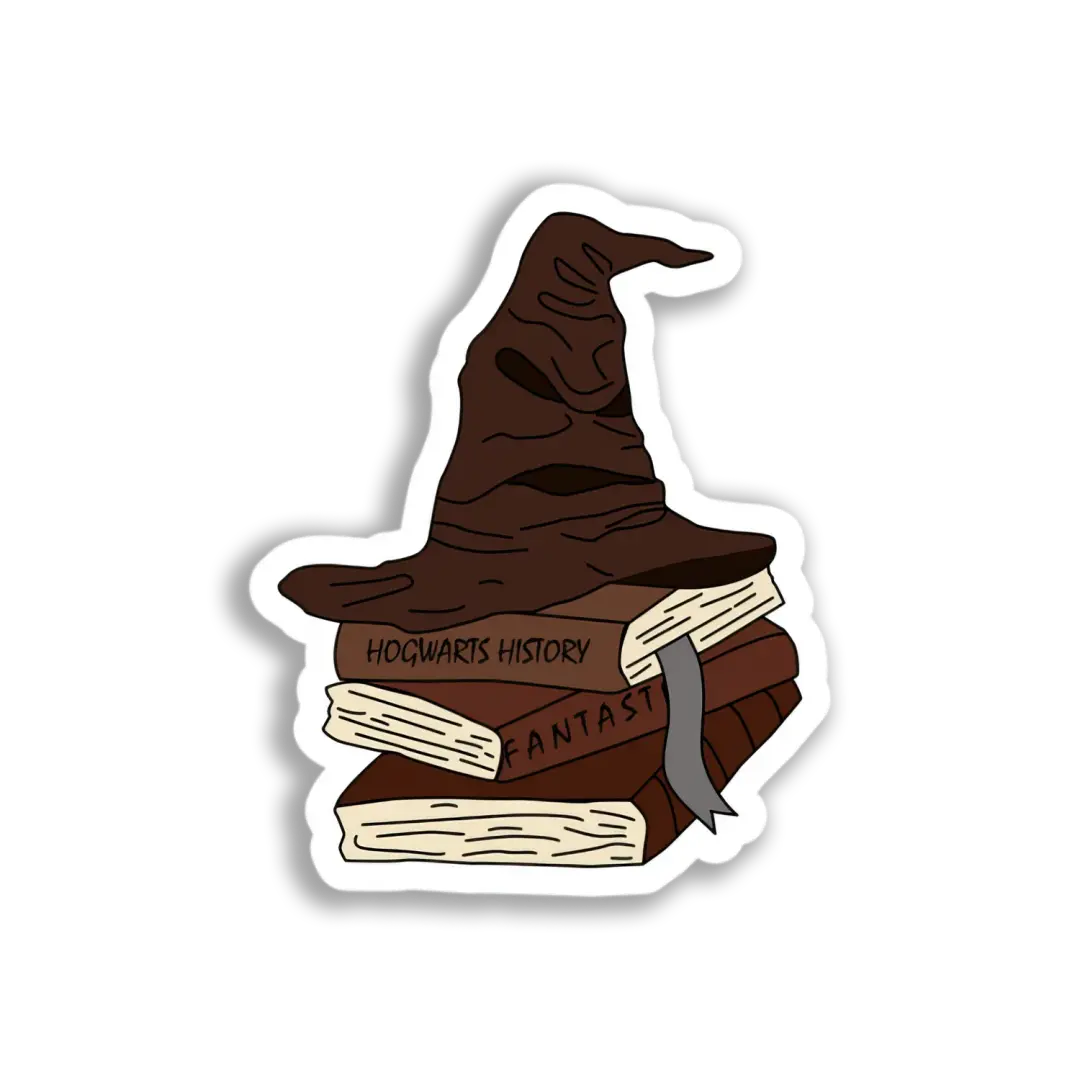 Sorting Hat Books Sticker
