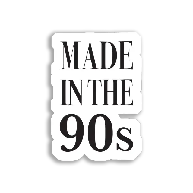 Pegatina Hecho en los 90
