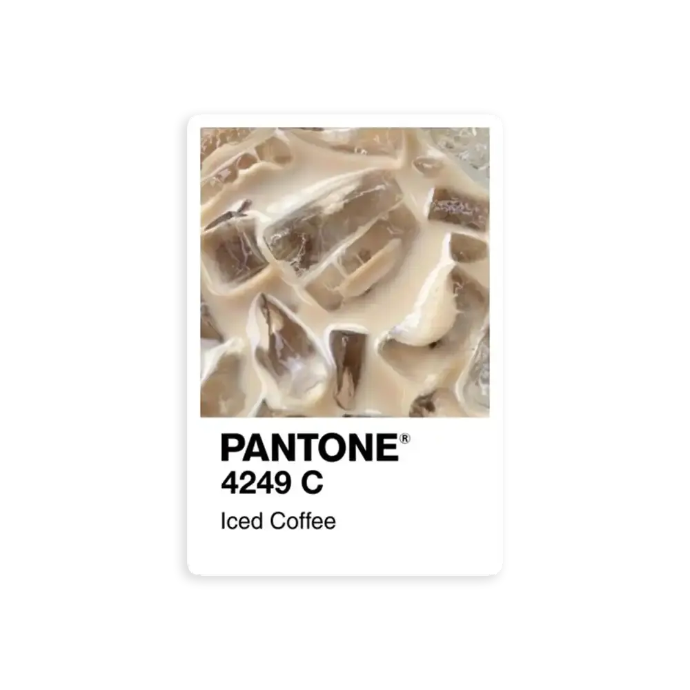 Pantone Eiskaffee Sticker