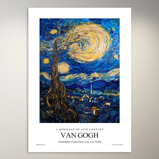 Vincent Van Gogh से प्रेरित पेंटिंग | कला पोस्टर