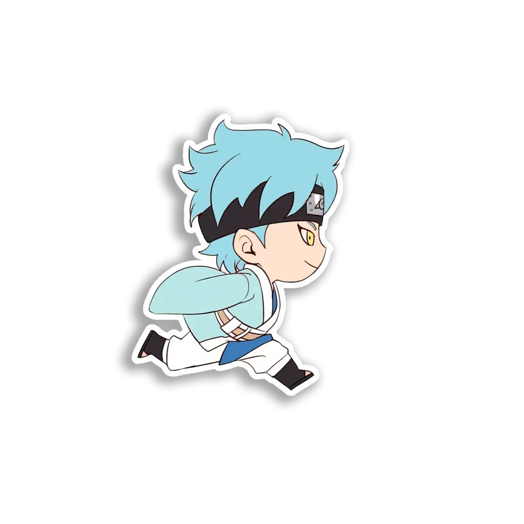 Running Asta Chibi Sticker