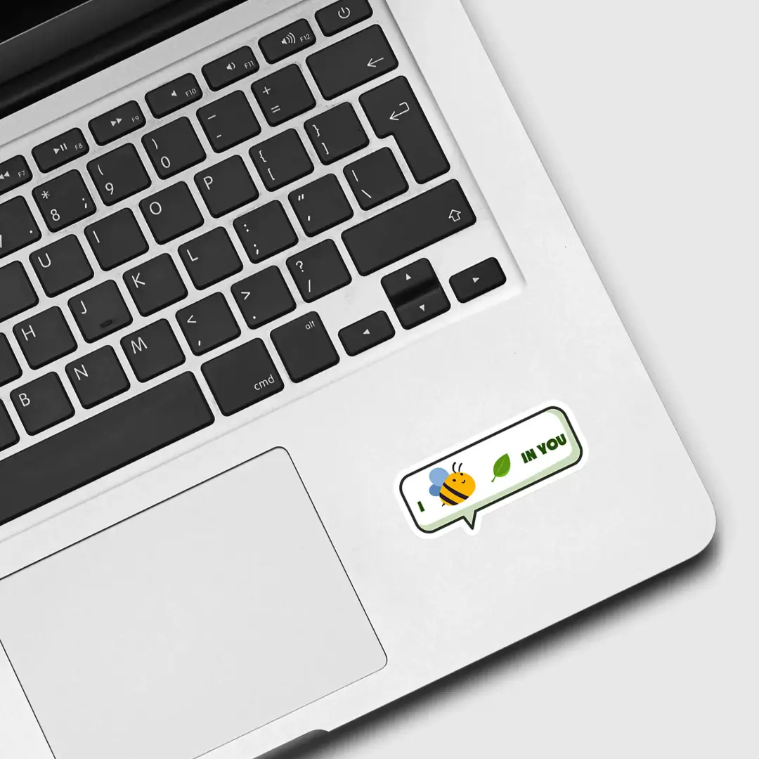 Sprechblase I Bee Leaf in You Sticker