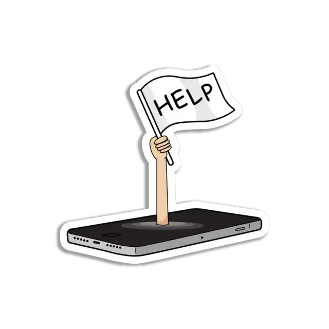 Phone Addiction Sticker