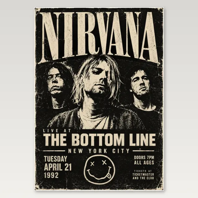 Nirvana Unplugged A4-Poster