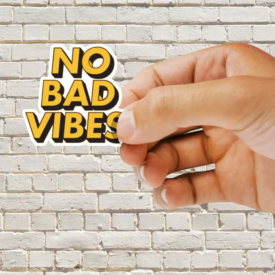 Keine schlechten Vibes Schriftzug Sticker