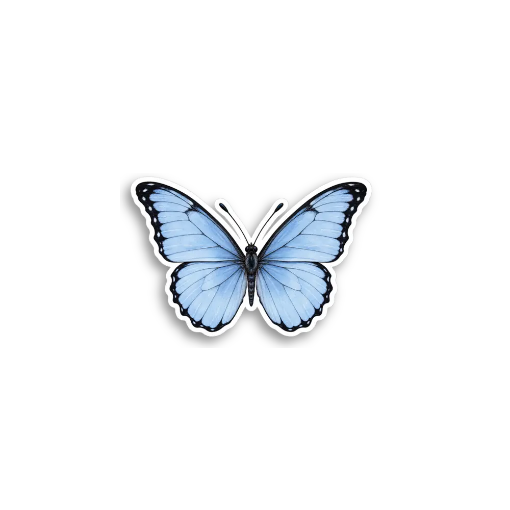 Blauer Schmetterling Sticker