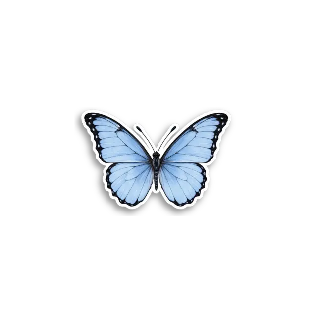 Blauer Schmetterling Sticker