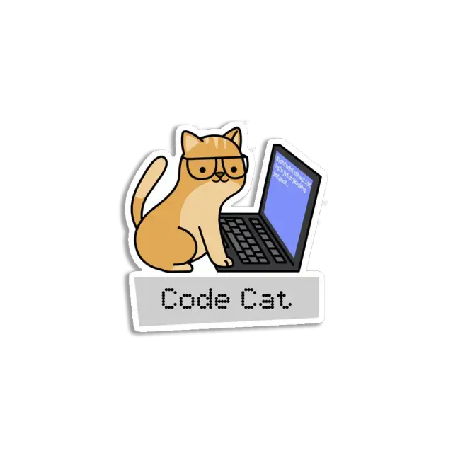 Code Cat Sticker