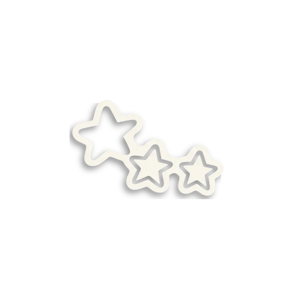 Black Stars Trio Sticker