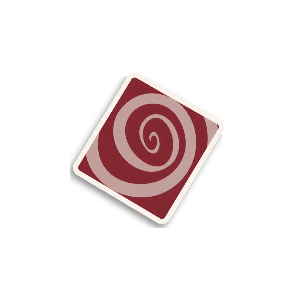 Retro-Spiralkarte Sticker
