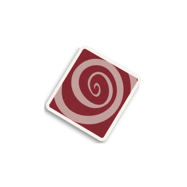Retro Spiral Card Sticker