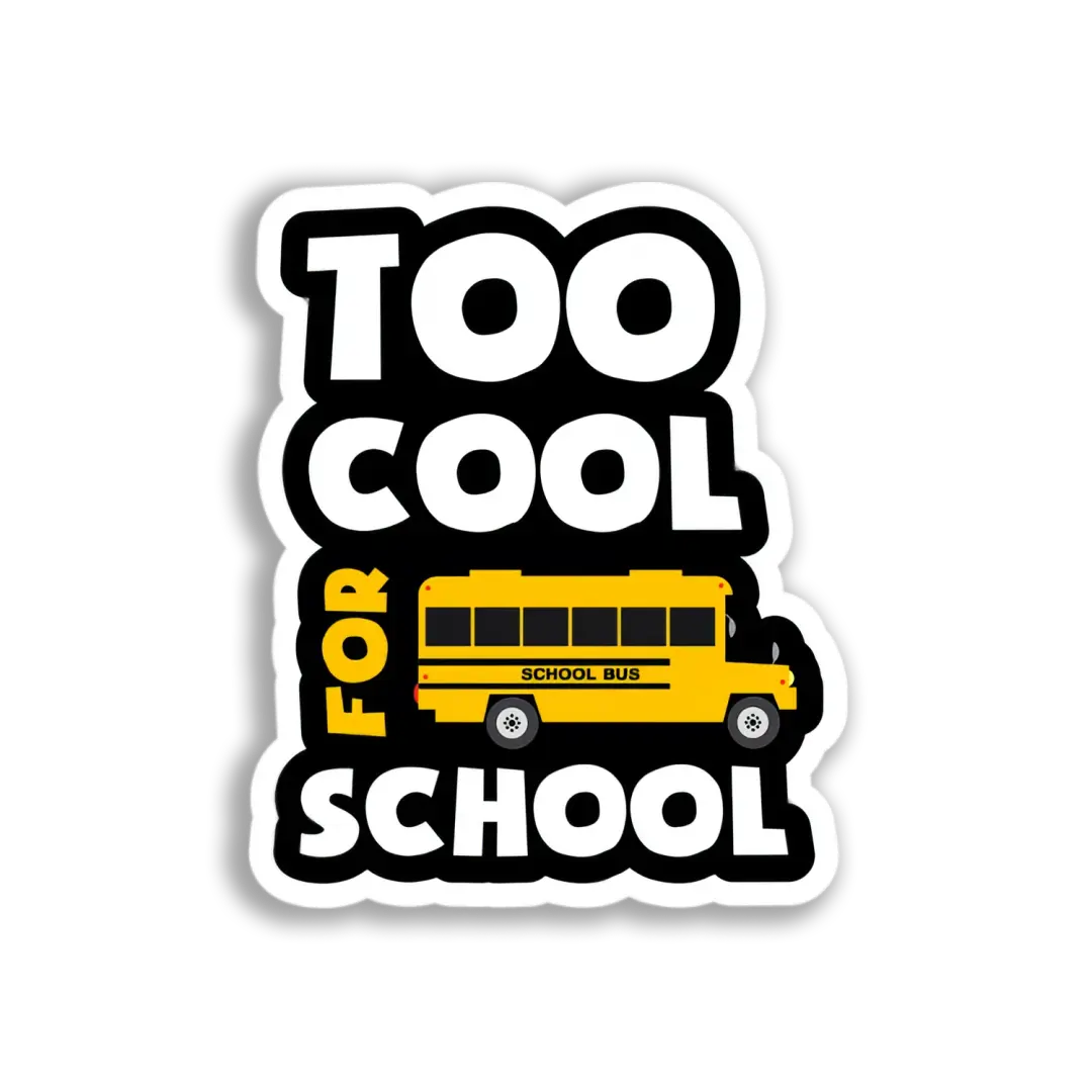 School Bus Graphic Sticker