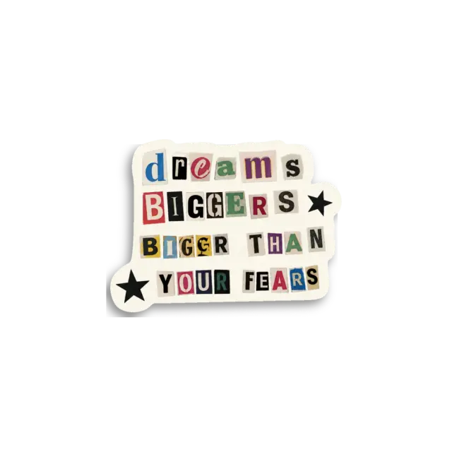 Ransom Note Dreams Sticker