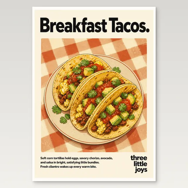 Frühstücks-Tacos-Poster