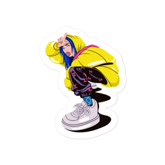 Billie Eilish Loser-Pose Sticker