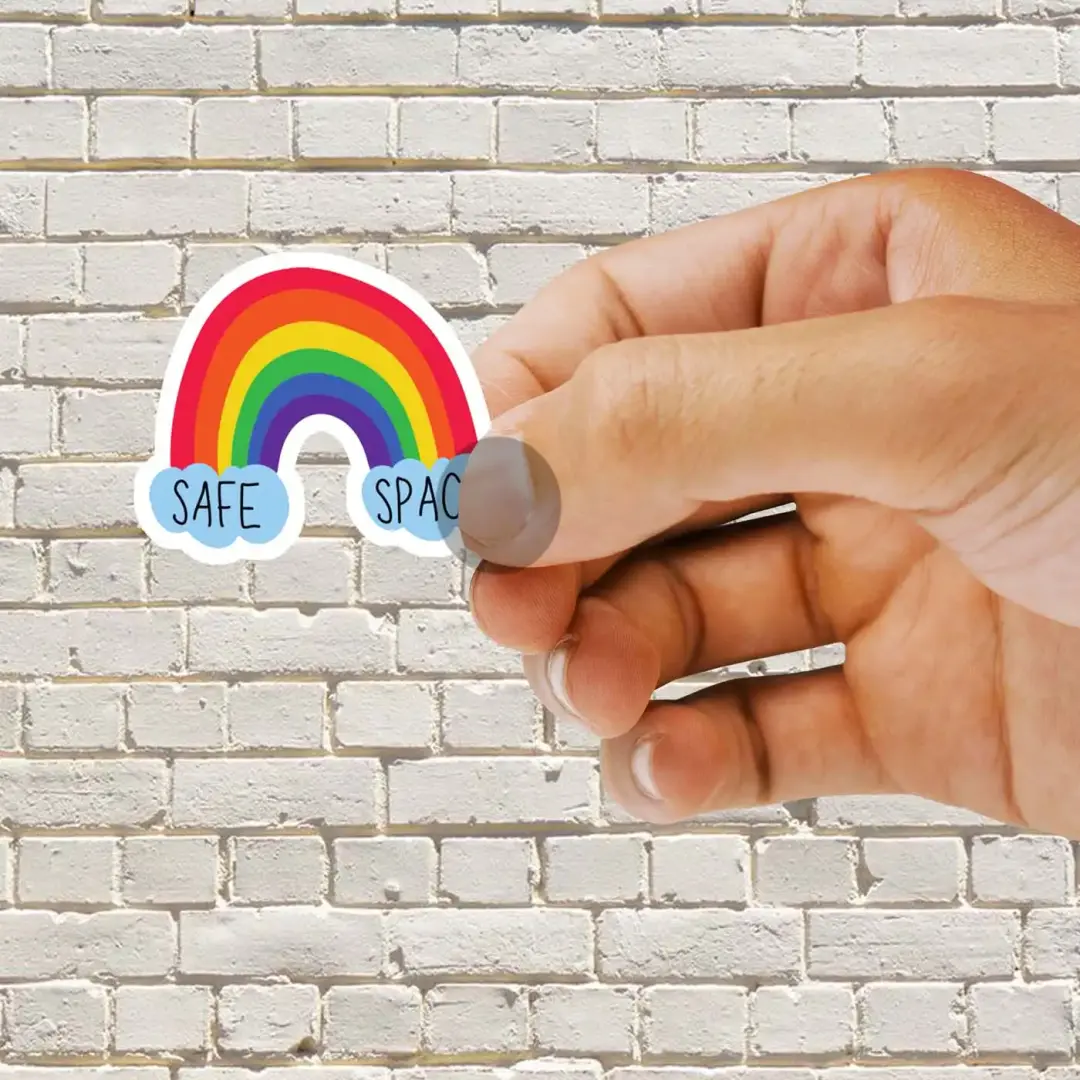 Safe-Space-Sticker Sticker