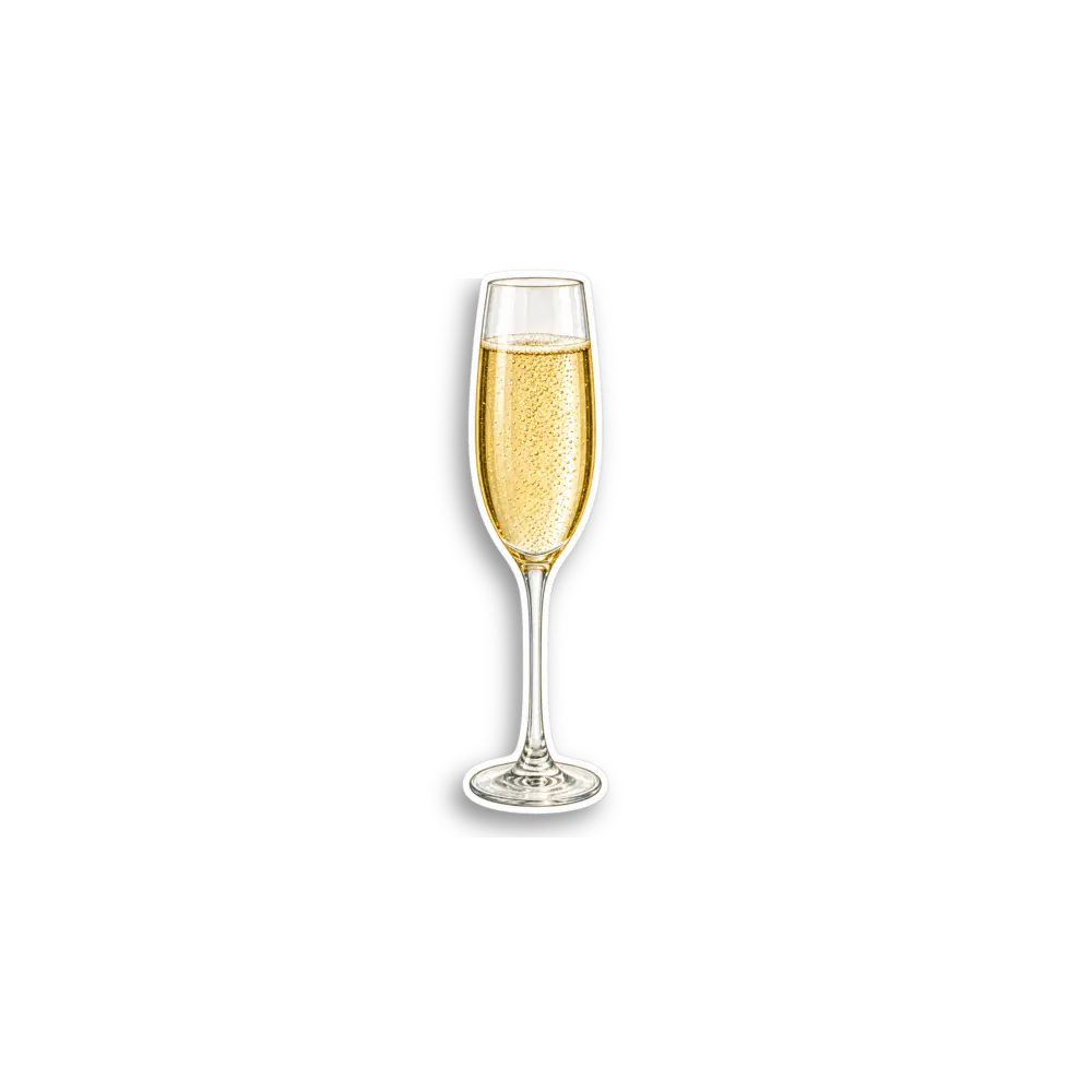 Champagner-Sticker