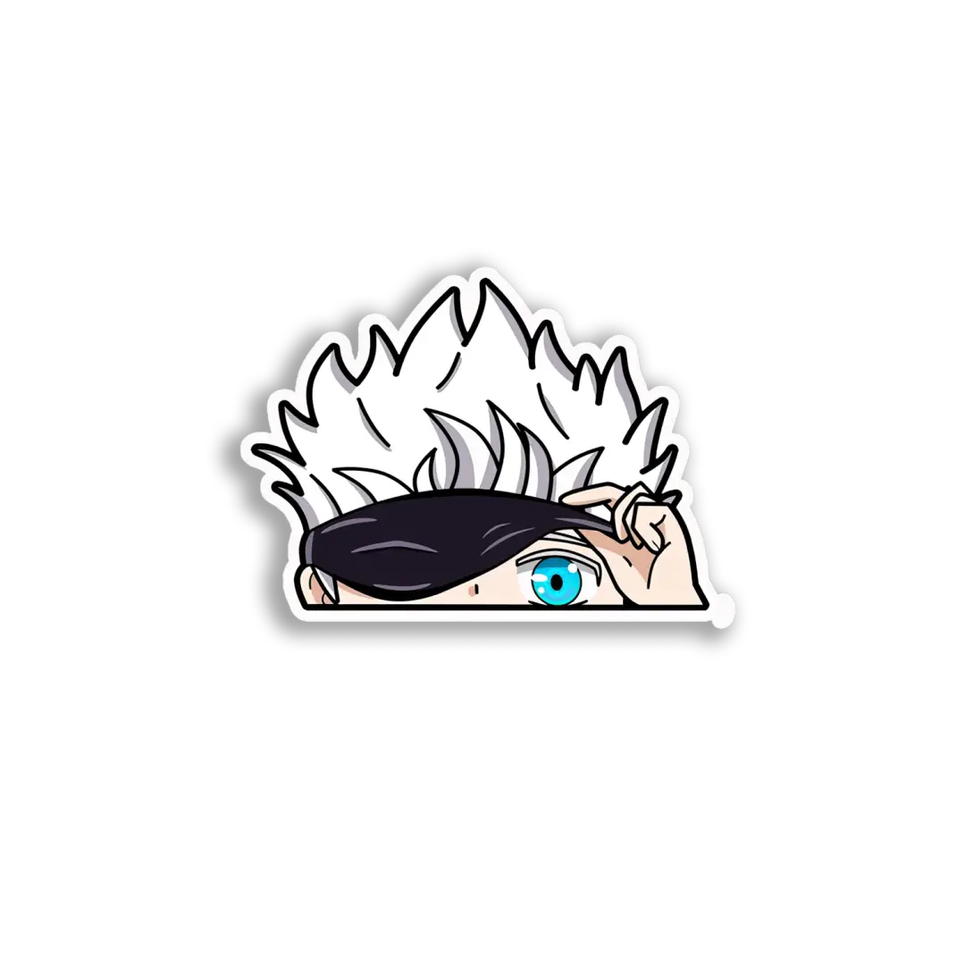 Peeking Anime Boy Sticker
