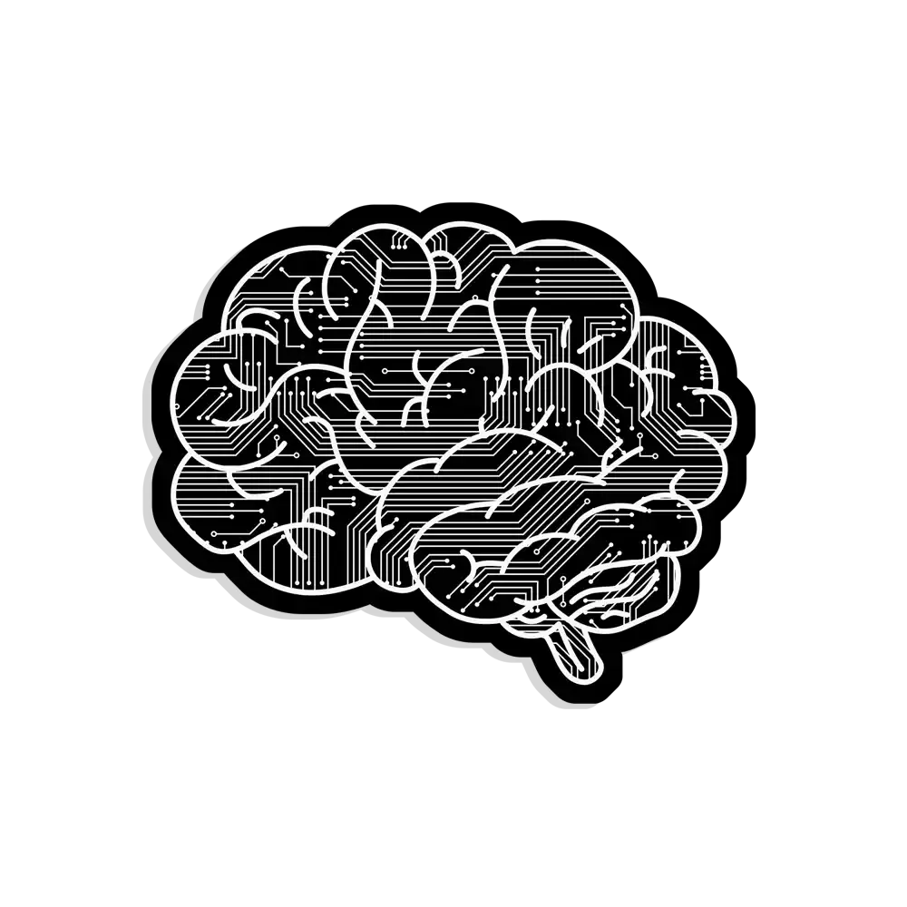 Coder Brain Sticker