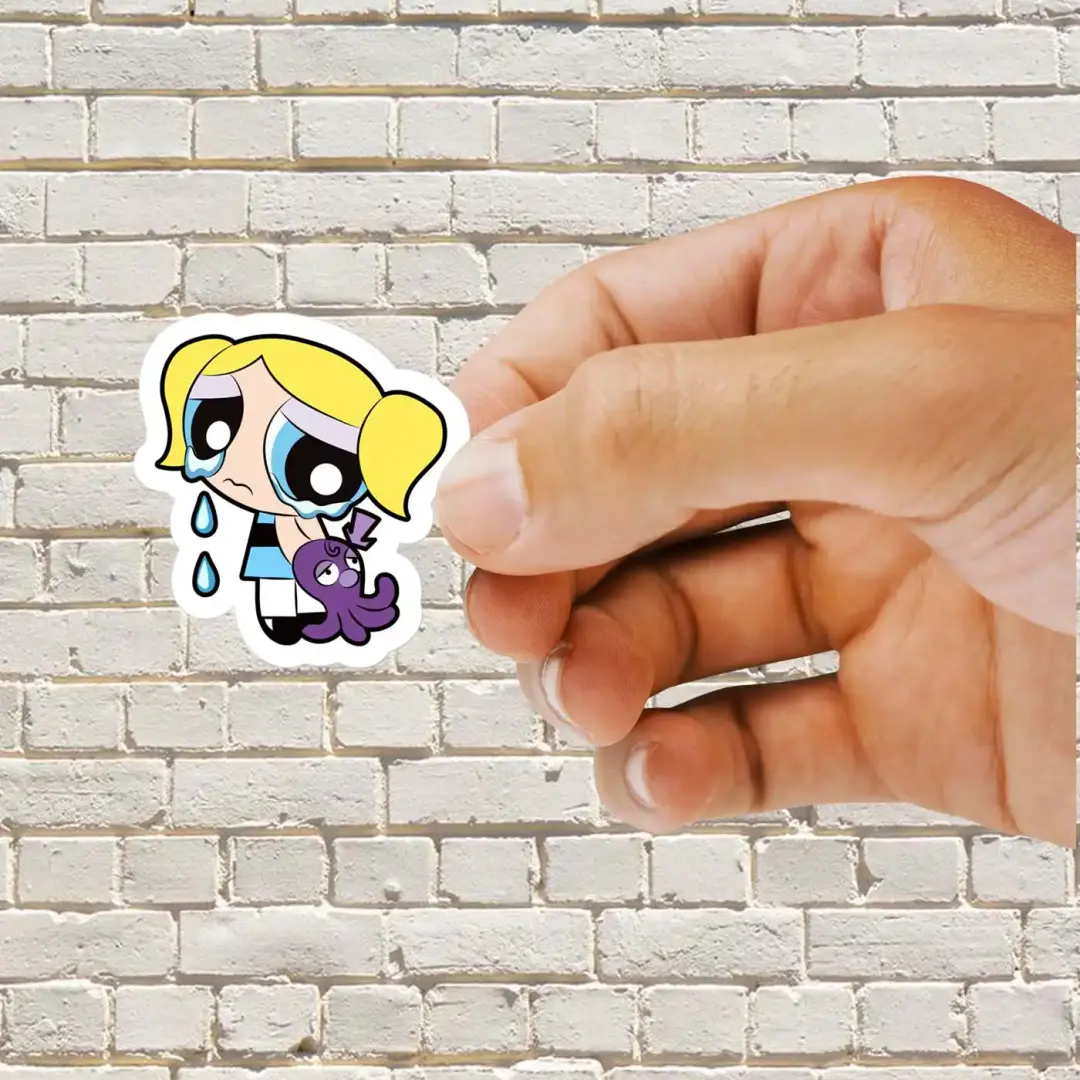 The Powerpuff Girls Bubbles Crying Sticker